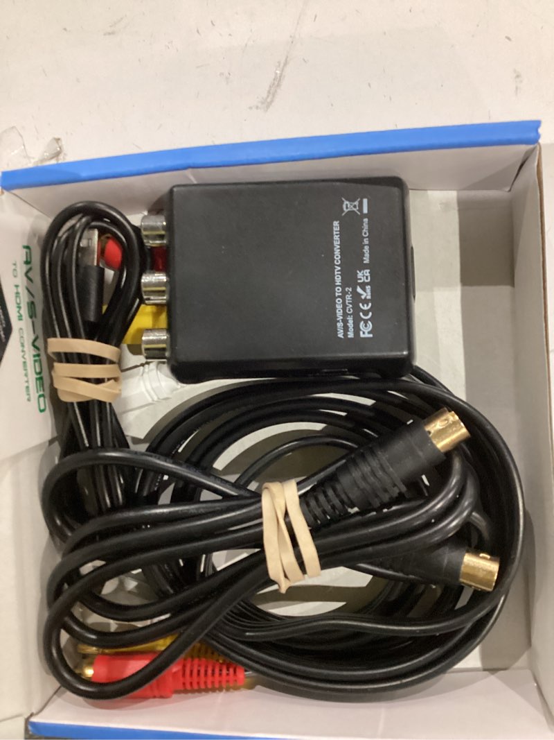 Condition photo showing New/Like New for S Video RCA to HDMI Converter with RCA Cable + Svideo Cable + USB Cable, S-Video AV to HDMI Converte Compatible for PAL/NTSC for TV/PC/PS1/PS2/ STB/Xbox/VHS/VCR/DVD