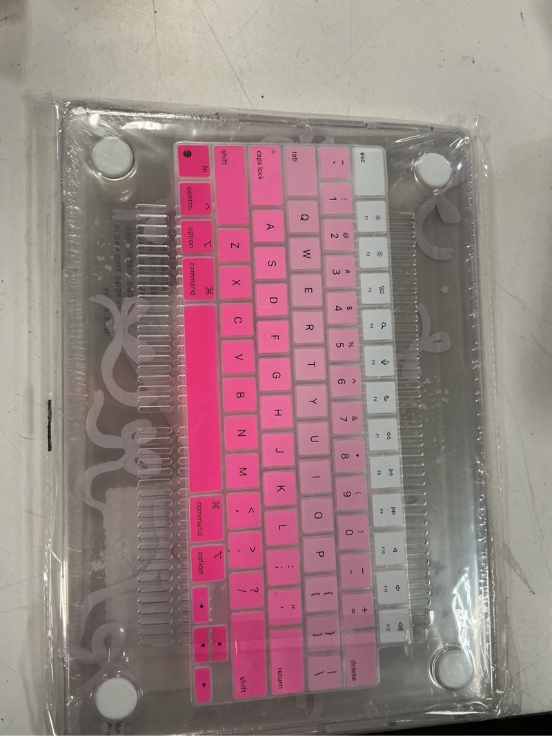 Condition photo showing New/Like New for Tuiklol for MacBook Pro 14 Inch Case 2025-2021 Release M5 A3434 /M4 A3112 A3401 A3185/M3 A2918 A2992/M2 A2779/M1 A2442 Pro/Max,Hard Shell Case with Screen Protector for Touch ID,Bow Bowknot