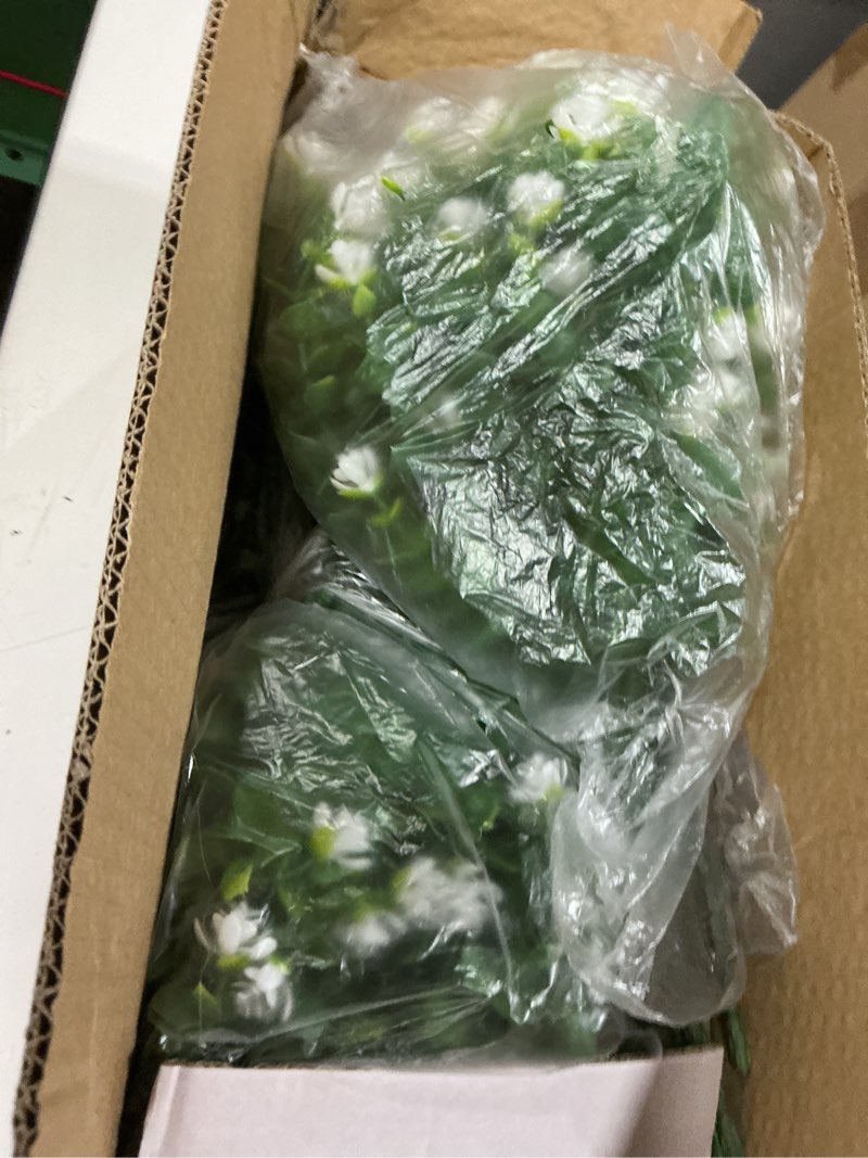 Condition photo showing Good Condition for netap outdoor artificial flowers uv resistant, 20 bundles fake realistic floral greenery plants for outside porch, window boxes, garden, yard, inside home table decor, white