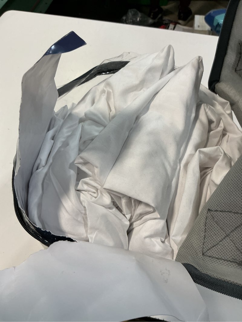 Condition photo showing As Is for kingnex striped split california king sheets sets for adjustable bed with deep pocket 5 pieces include 2 cali twin xl fitted sheets 1 flat sheet 2 king size pillowcases white split cal king 2x(32x84) white