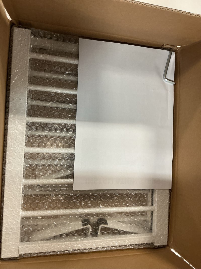 Condition photo showing Good Condition for White Metal Dog Gate for Small Dogs - 13.3" Short Freestanding Puppy Gate with Retractable Sliding Rail, No Installation, Indoor/Outdoor Use, Foldable & Portable Pet Barrier H:13.3" / W:16.5"-31"