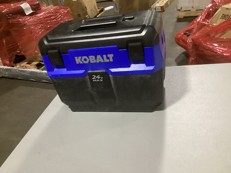 kobalt 24-volt 3-gallon 1 hp cordless wet/dry shop vacuum with accessories included (battery not included) 