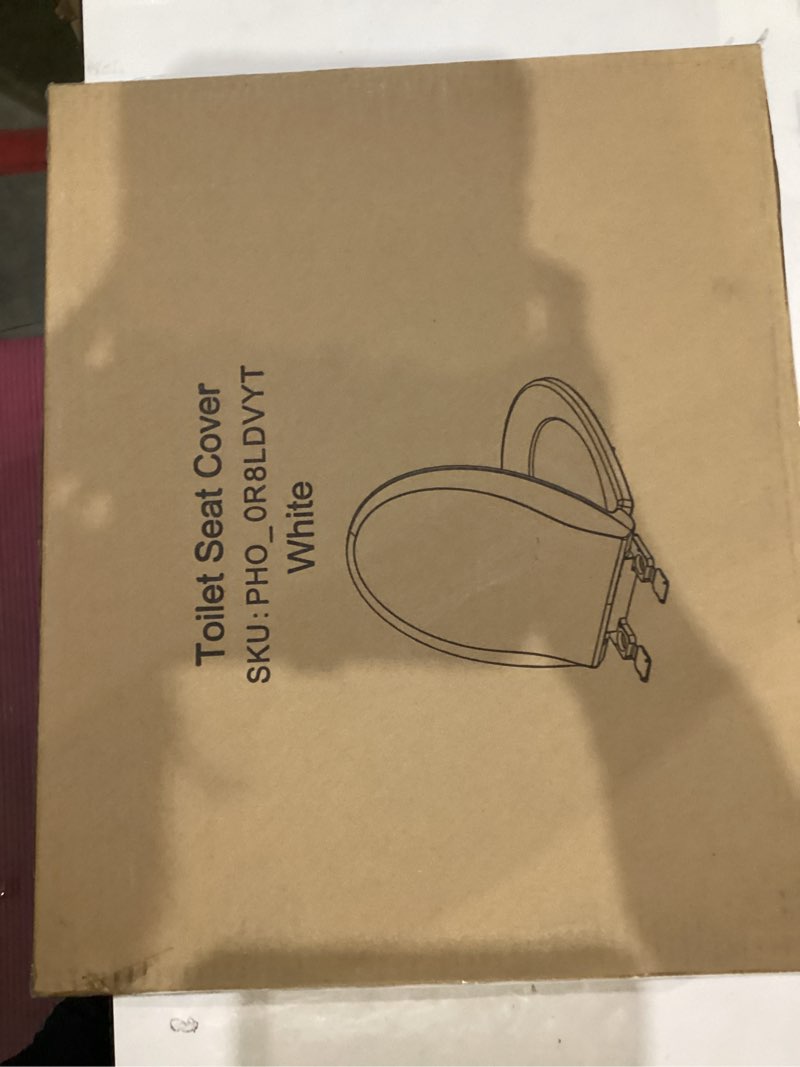 durable round toilet seat with slow soft close - easy to install and clean, never loosens - white, f