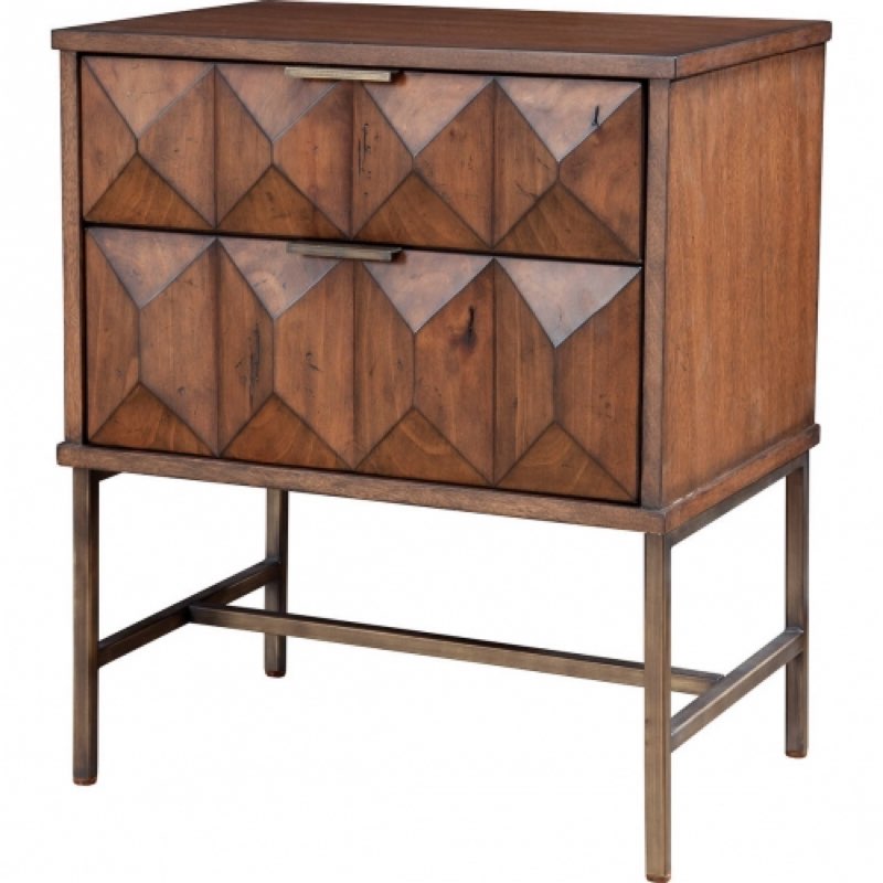 (Different Color: Antique Brown) Thorin 3-Drawer Nightstand