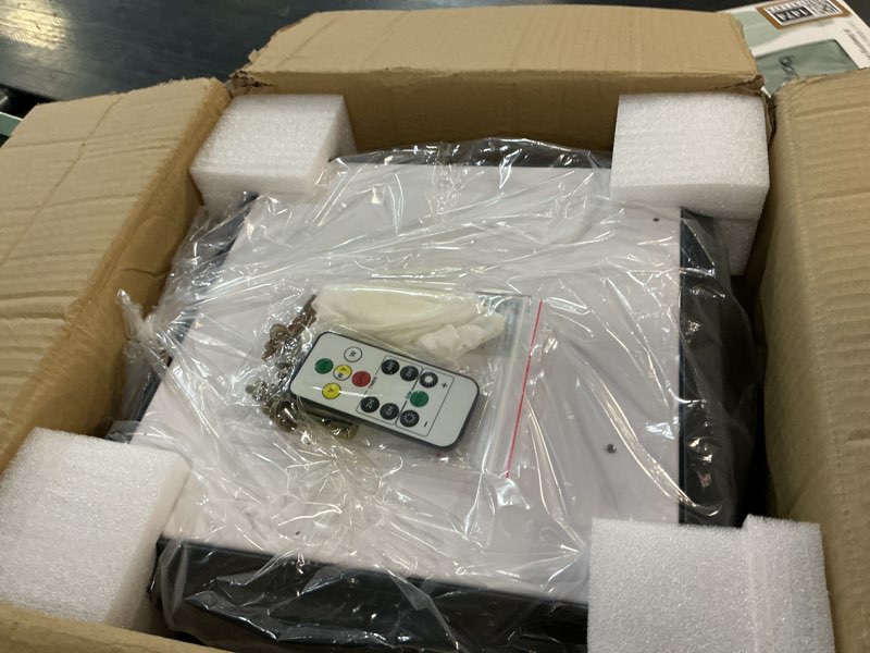 Condition photo showing Good Condition for 12" outdoor solar pillar light, 304 stainless steel sandblasted glass, ip66 waterproof, dual independent lighting (19.24wh solar led + hardwired e26), all-night lighting post column lamp 12x12x5.5 inch glass 3 color led solar and e26 ac/dc bulb