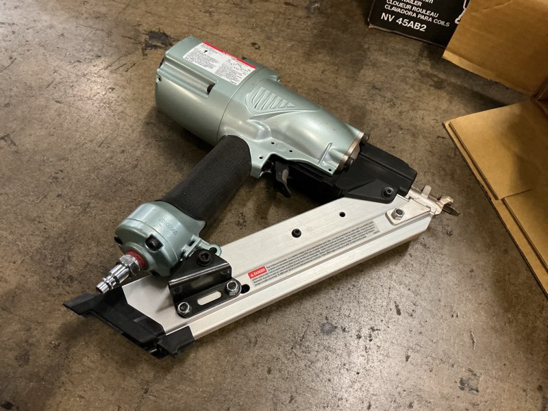 Condition photo showing As Is for Metabo HPT Strap-Tite Metal Connector Nailer, Pro-Preferred Pneumatic Power Nailers, Connector Tool for Pre-Punched Connectors, 36° Short Magazine, 1-1/2? to 2-1/2?, NR65AK2S