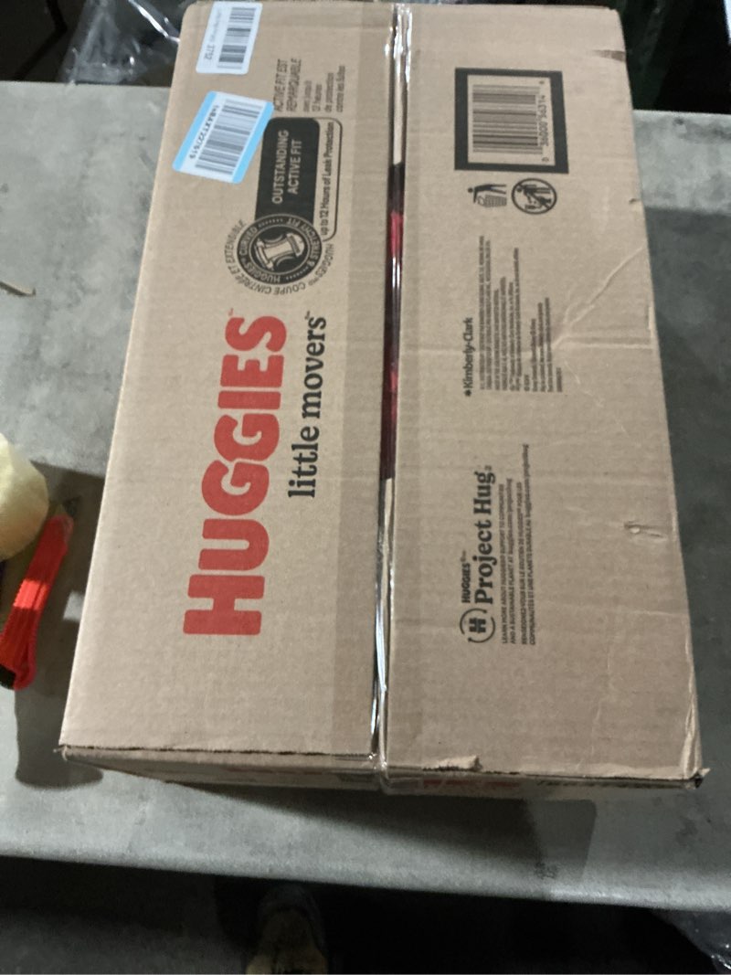 Condition photo showing Good Condition for Huggies Size 3 Diapers, Little Movers Baby Diapers, Size 3 (16-28 lbs), 168 Count (6 Packs of 28), Packaging May Vary