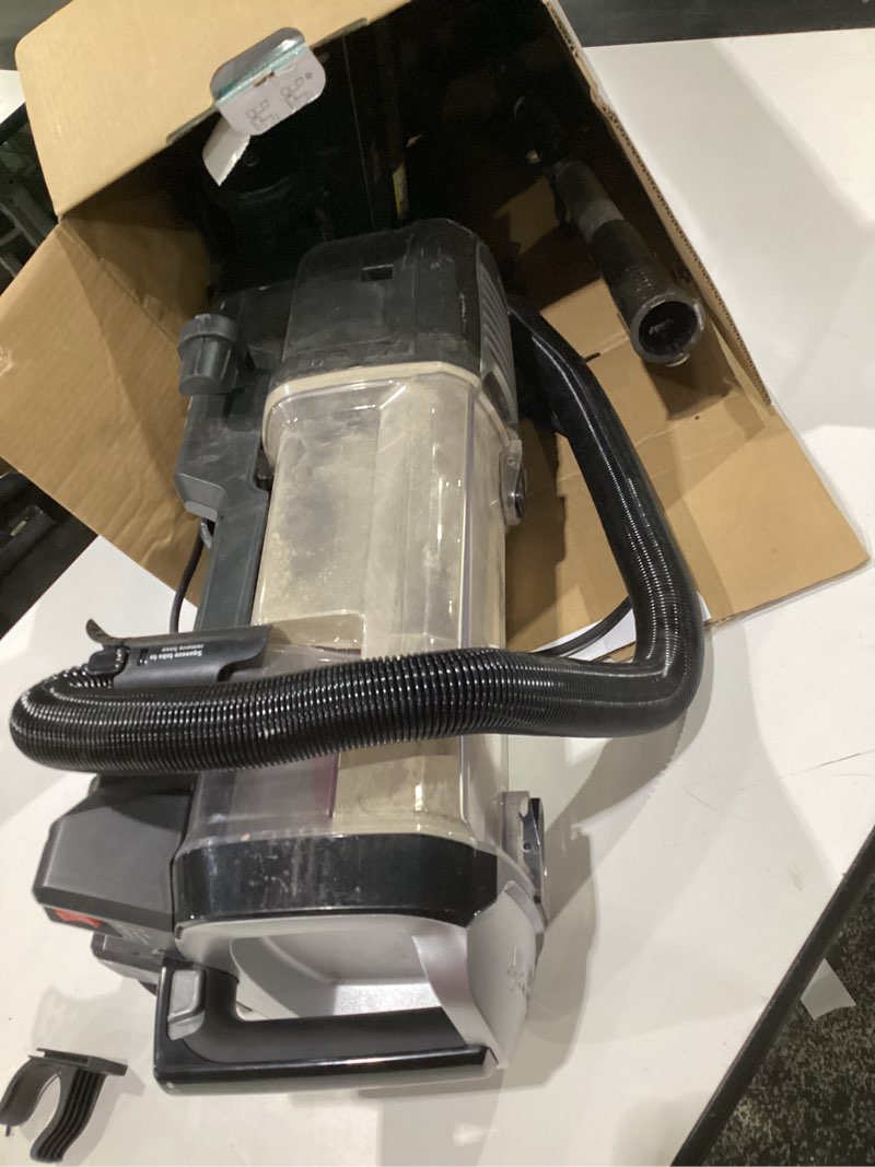 Condition photo showing As Is for (USED, NOT TESTED) Shark ZU102 Rotator Pet Upright Vacuum with PowerFins HairPro & Odor Neutralizer Technology, Charcoal, 2.9 L Dust Cup PowerFins+Odor Neutralizer Technology
