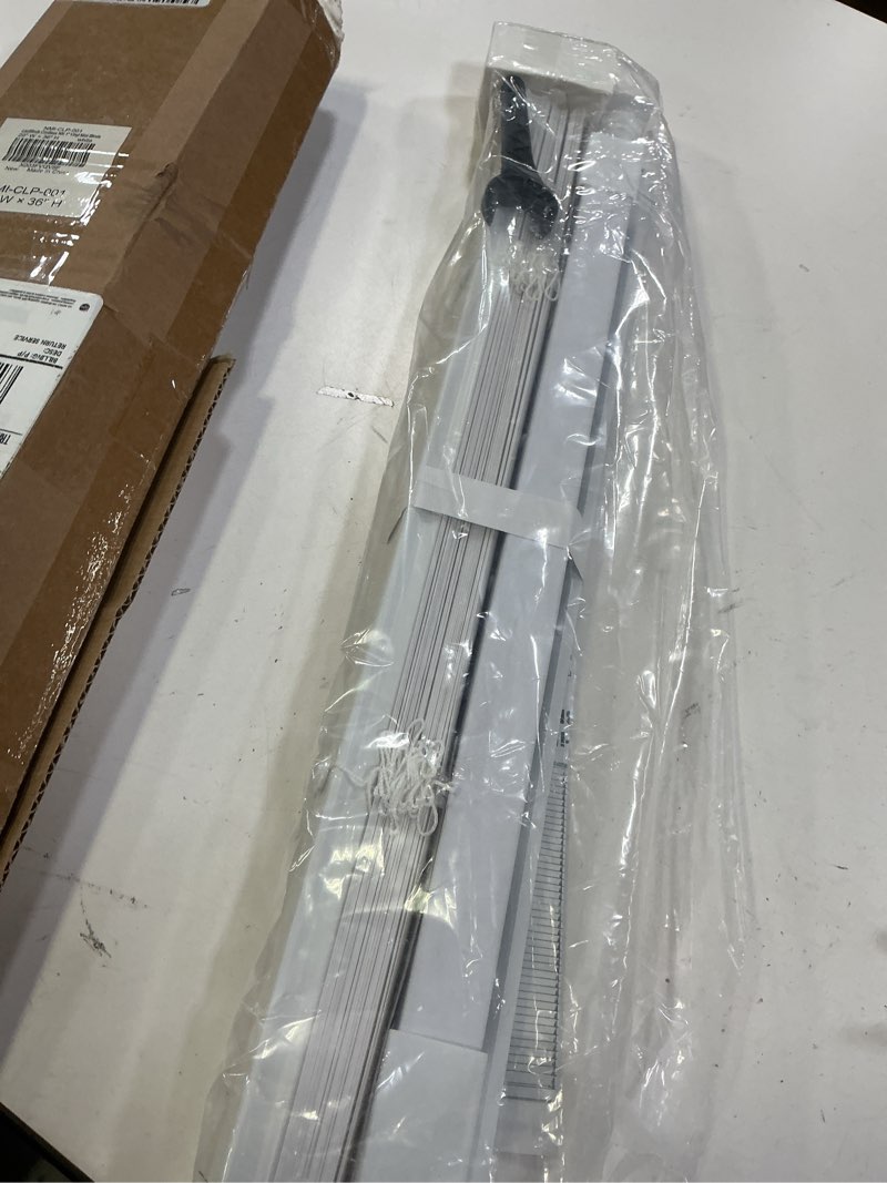 Condition photo showing New/Like New for LazBlinds No Tools No Drill 1" Vinyl Mini Blinds, Cordless Blinds for Windows, Light Filtering Horizontal Window Blinds & Shades, 20" W x 36" H, White Cordless-white 20" W x 36" H