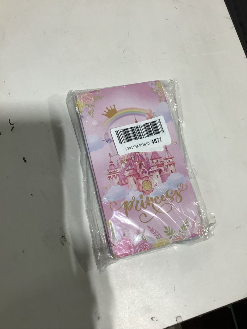 Condition photo showing Good Condition for nezyo 16 pcs princess prince party favor bags with handles & tissue paper prince princess candy treat goodie gift bags for birthday baby shower party favors(blue and pink crown)