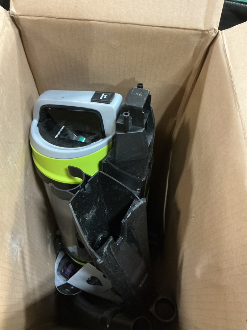 Condition photo showing As Is for Bissell 2252 CleanView Swivel Upright Bagless Vacuum with Swivel Steering, Powerful Pet Hair Pick Up, Specialized Pet Tools, Large Capacity Dirt Tank, Easy Empty Green