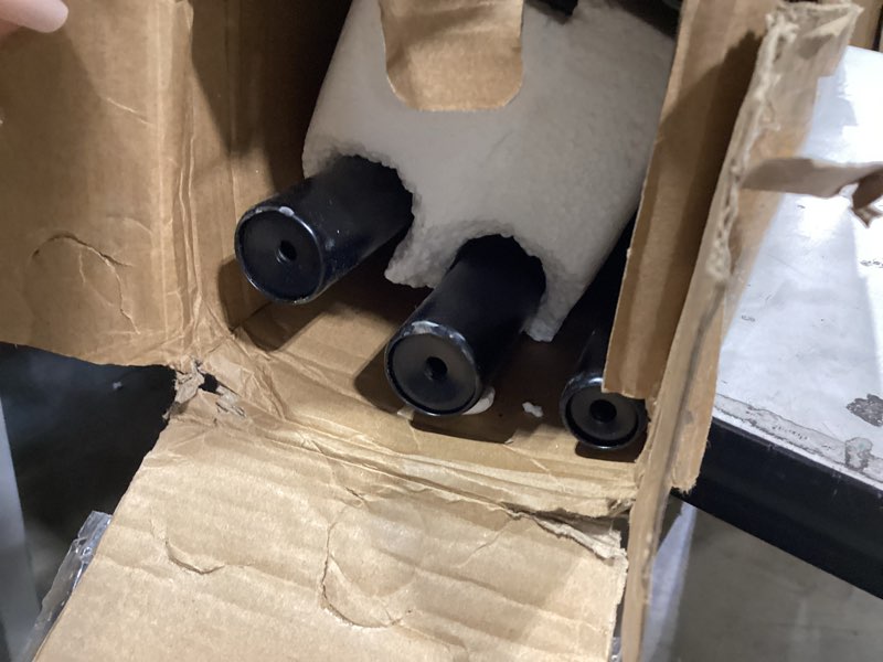 Condition photo showing Good Condition for similar productkamanina 1 inch double curtain rod 72 to 144 inches (6-12 feet) telescoping black curtain rods for windows 69 to 140 inches, heavy duty drapery rods with square finials black 72-144\"