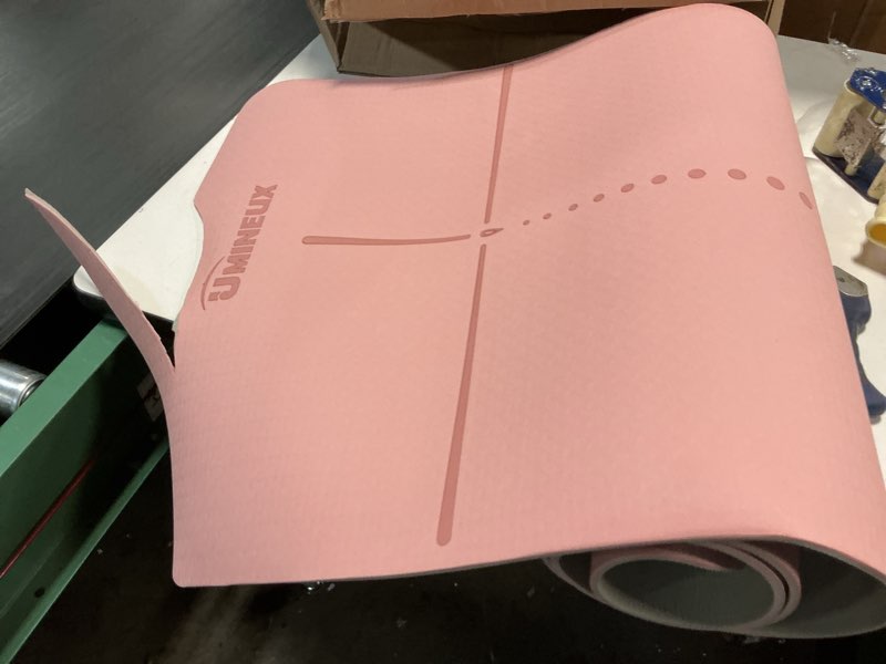 Condition photo showing As Is for SNPE Balance Mat - Non Slip Mat with Alignment Lines for Posture Exercises, Yoga, Pilates, Home