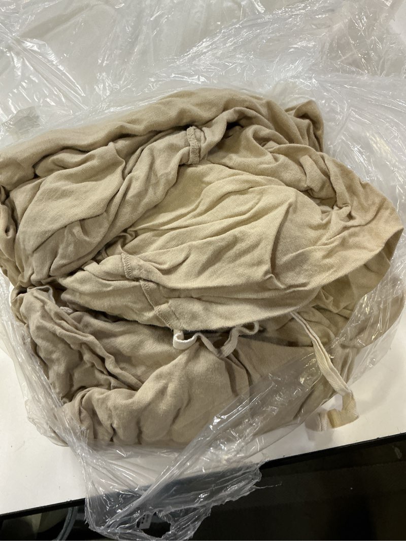 Condition photo showing As Is for quince european linen duvet cover, king/cal king, toffee