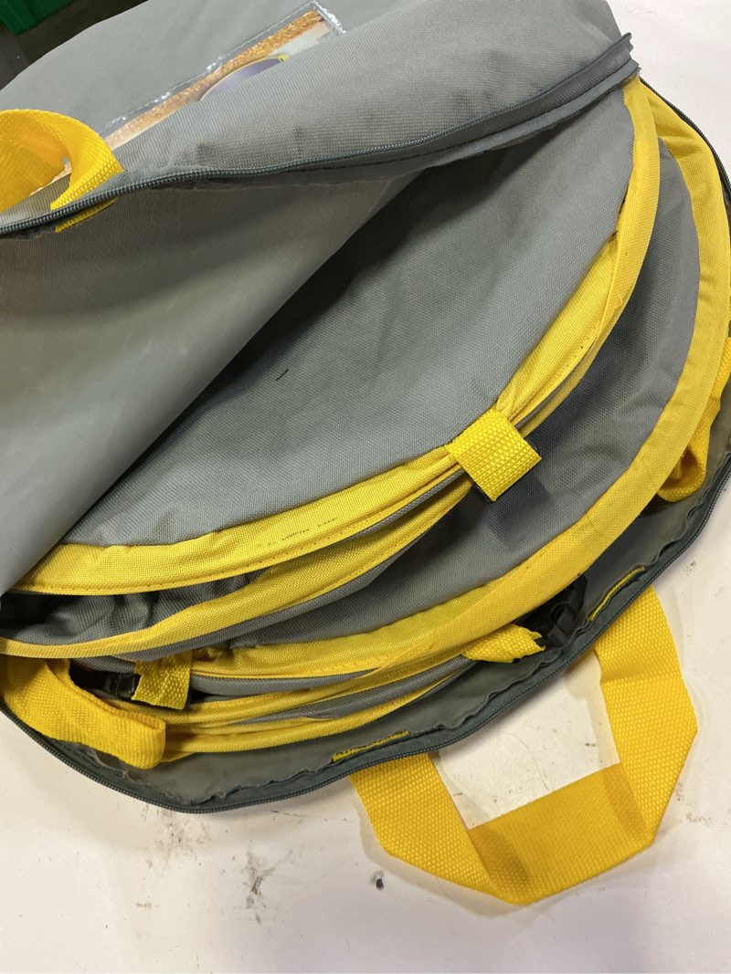 Condition photo showing Good Condition for 30 gallon collapsible trash can 3 pack, garden bag pop up camping trash can, reusable leaf bag holder, yard waste bag