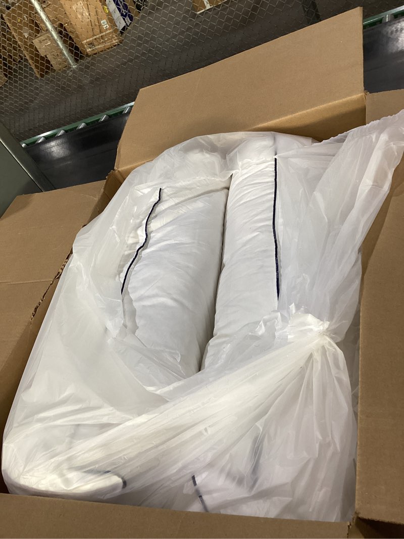 Condition photo showing As Is for USED Pacific Coast Goose Feather and Down Bed Pillows Standard Size Set of 2, Hotel Pillow for Sleeping, Downproof, Soft, Fluffy, 100% Cotton Shell Standard (Pack of 2)