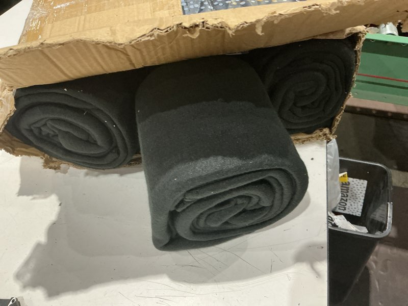 Condition photo showing Good Condition for cai teng fleece throw blankets lightweight warm for soft cozy pet-friendly bulk fleece blanket solid for home, bed, sofa, dorm, office, gifts, outdoor (black, pack of 6-50 x 60 inch) black pack of 6 - 50 x 60 inch