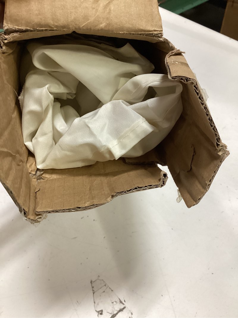 Condition photo showing As Is for Twin Bed Tent for Kids - Twin Bed Canopy for Girls, Portable Privacy Tent for Toddler Travel Bed Sleeping Tents Indoor Cottage Drafty Room Floor Bed Tents with Stars Lights & Flags, Beige