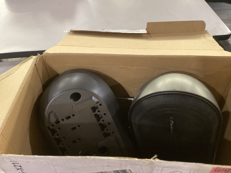 Condition photo showing As Is for not tested ****pioneer ts-x210 4” 3-way surface mount speakers (pair) – 120w max, classic design speaker upgrade 4\" coaxial - 100w surface mount