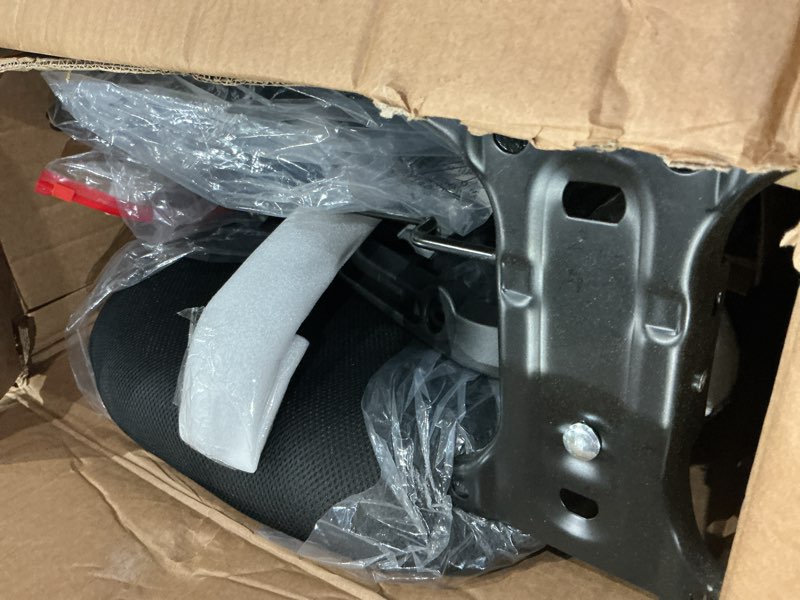 Condition photo showing As Is for ergonomic mesh office chair with mid-back