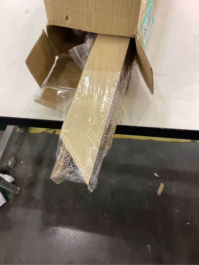 Condition photo showing As Is for DIY Canvas Frame for 12x16 Art Prints Oil Paintings, 2.6" Wide Minimalist Open Back Wall Frames for Landscape Family Animal Memorial Portraits, No Cover & Back (Black Gold) Black Gold with Liner 12x16",NO Glass & Backing