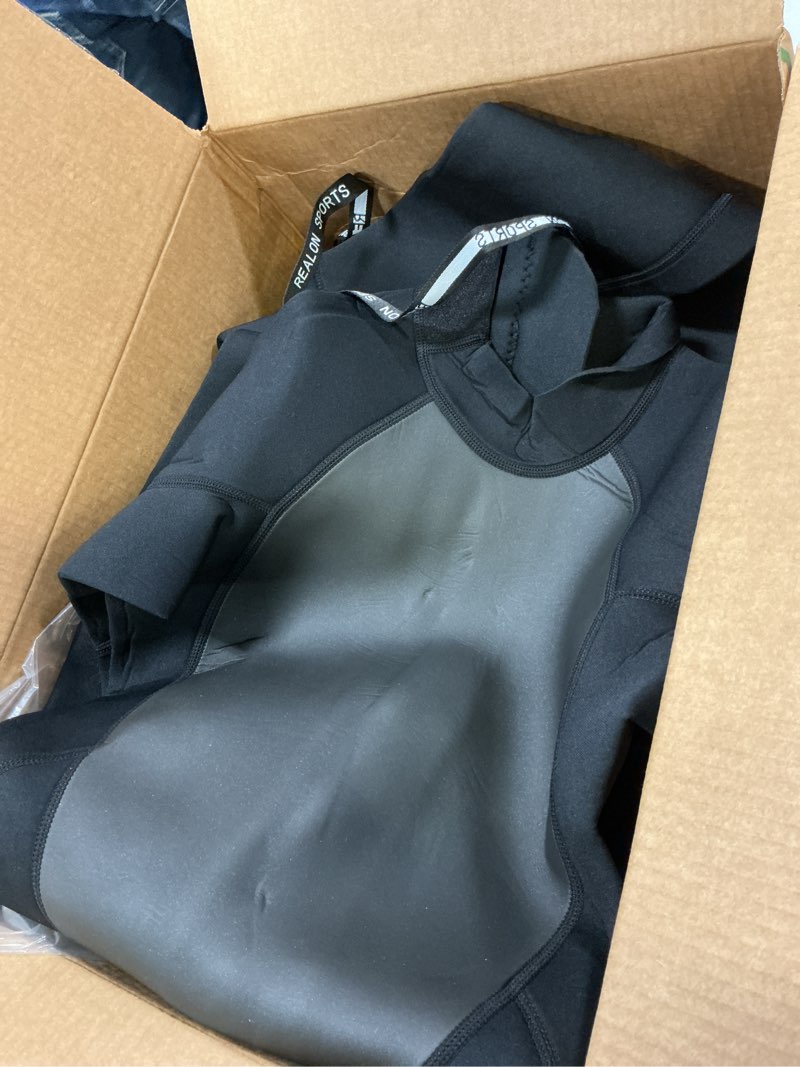 Condition photo showing Good Condition for full mens womens wetsuit 3mm neoprene diving scuba swimming thermal wet suits front/back zipper cold water warm swimsuit