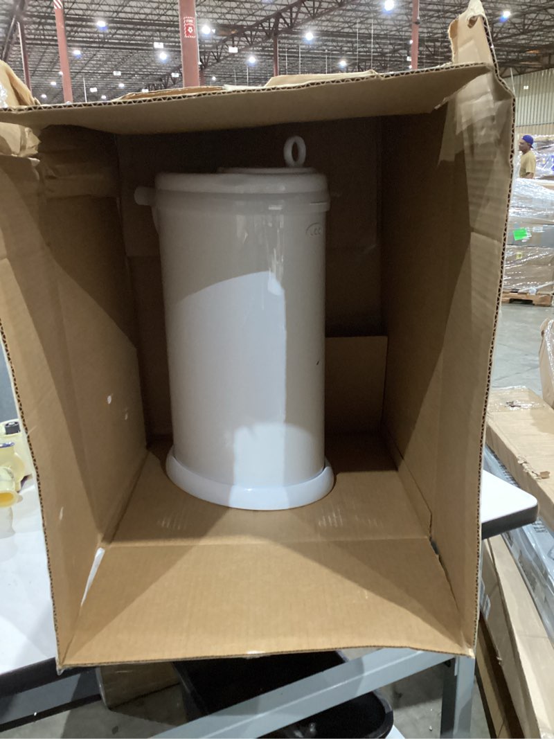 Condition photo showing Good Condition for ubbi stainless steel diaper pail, odor locking, no special bag required, award-winning, registry must-have, taupe