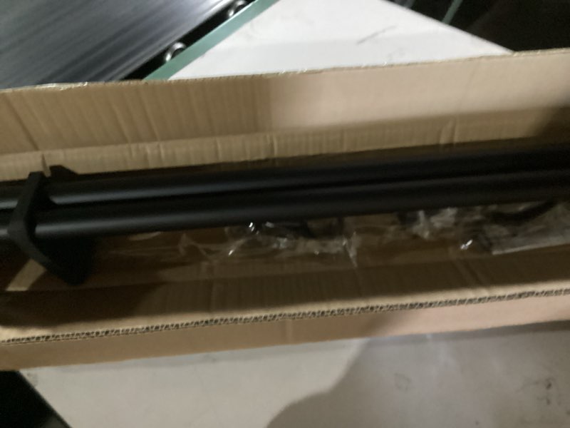 Condition photo showing New/Like New for Heavy Duty Curtain Rods,1 1/4" Large Diameter Premium Nonadjustable Curtain Rod,72in/6ft Custom Window Treatment Rods with Durable Aluminum Brackets and End Caps,Black Finish Black 72in/6ft