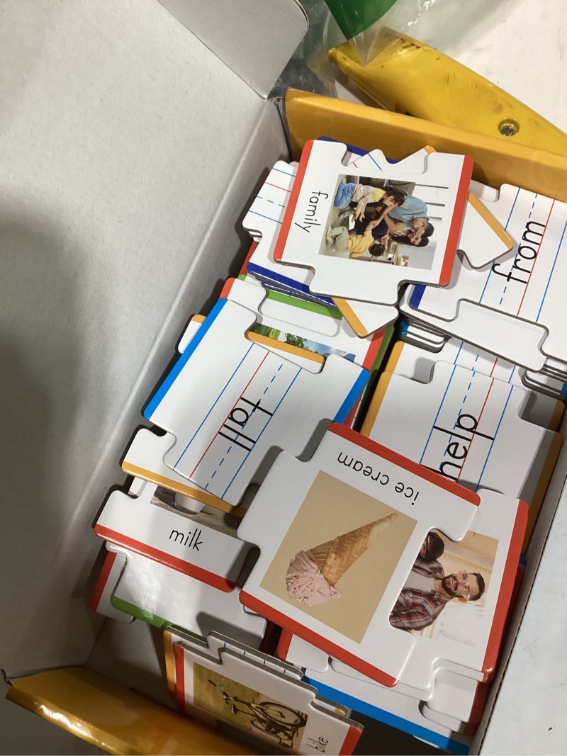 Condition photo showing As Is for 110PCS Sentence Building, Double-Sided Puzzles 180 Sight Words & 20 Blanks for Kids Learning Sentences, Early Reading, Writing & Language Practice-Educational Toy for Kindergarten, Grade 1st, 2nd