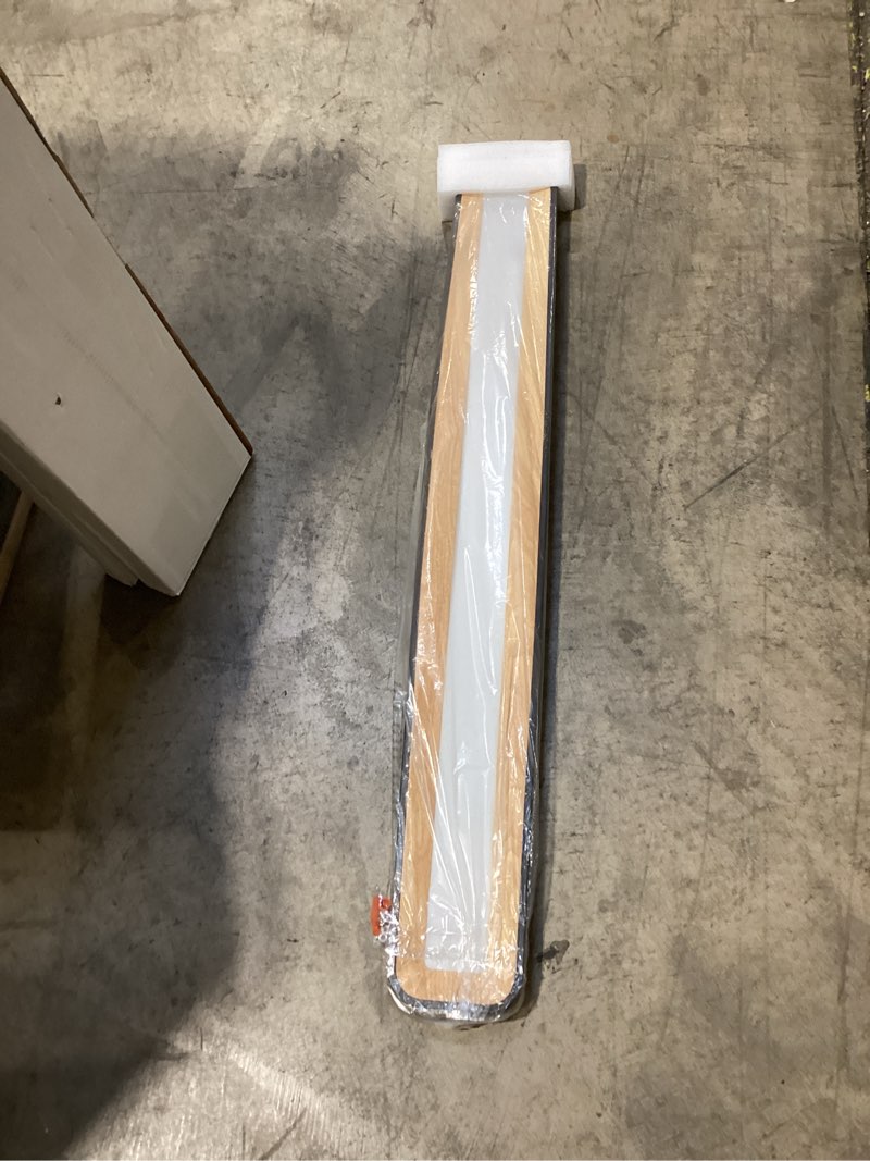 Condition photo showing Good Condition for alton flat panel 5.98 in. 35-watt 5cct selectable led integrated black and wood linear flat panel flush mount