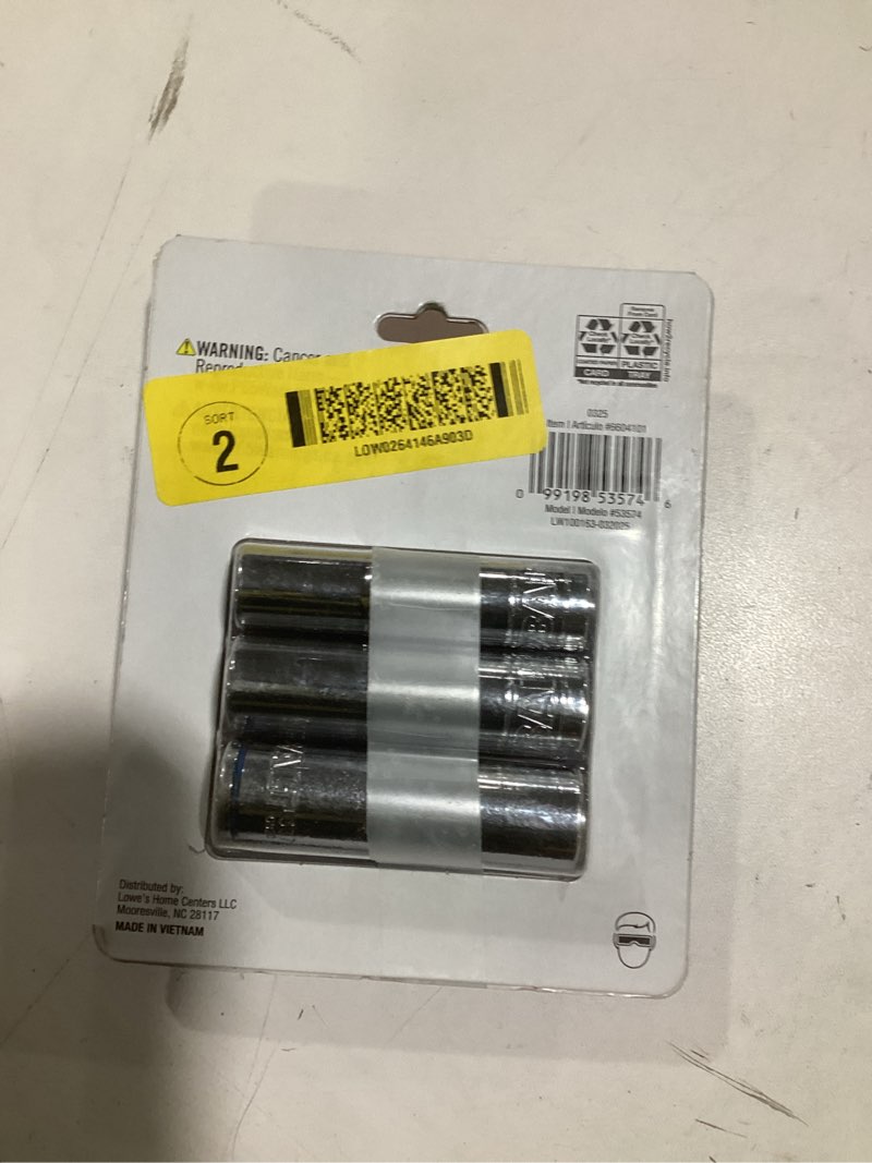 Condition photo showing As Is for Kobalt 3/8-in Drive Standard (SAE) Deep Socket Set 6 -Pieces