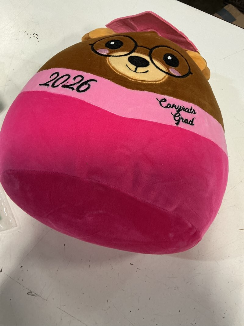 Condition photo showing Good Condition for blueweenly graduation bear 12 inch large stuffed animal plush with cap 2026 graduation gifts bear for her, for him, for college, present gifts celebratory souvenir(pink)