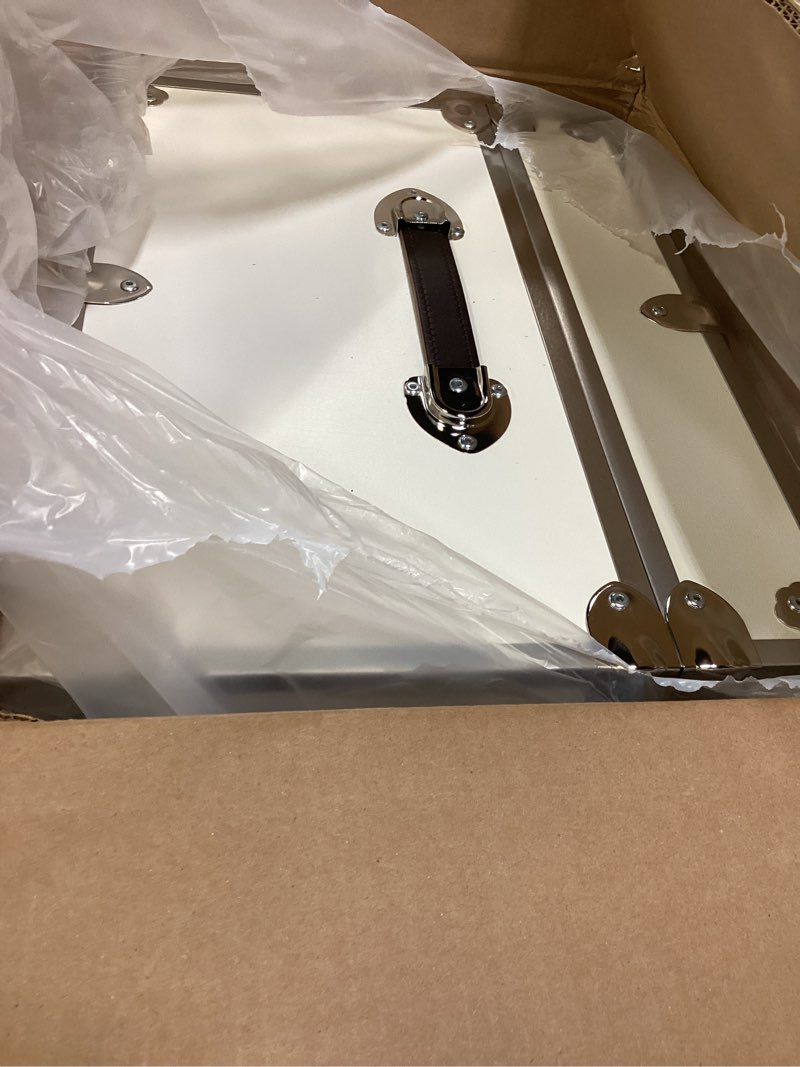 Condition photo showing Good Condition for rhino trunk & case classic xl trunk - 34"x20"x15", 1500+ lbs capacity - many colors, soft-close lid. strong, usa made summer camp footlocker and secure college dorm storage chest white 34" without wheels