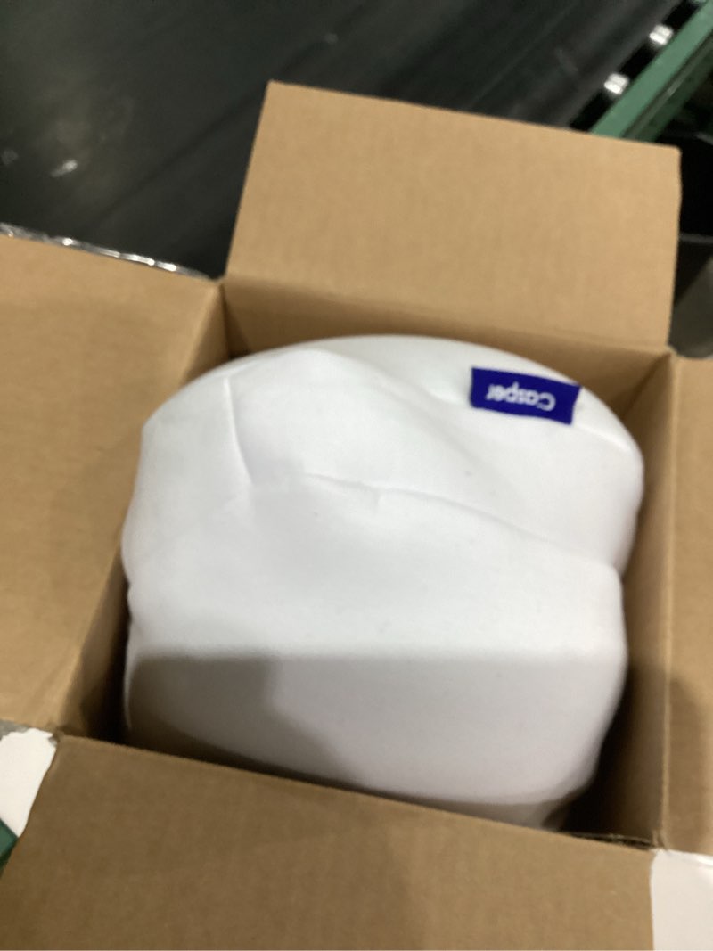 Condition photo showing As Is for Casper Hybrid Pillow for Sleeping, Standard, White Standard Single Pack