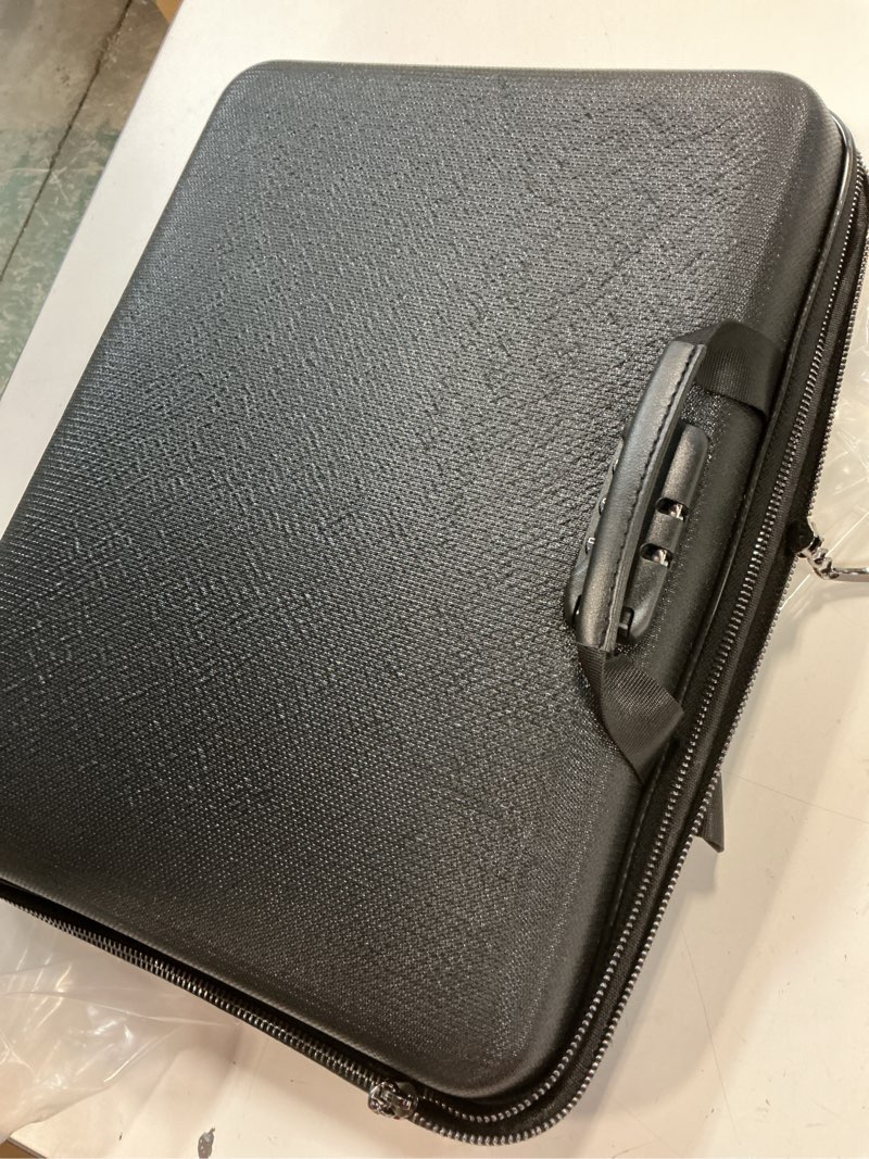 Condition photo showing Good Condition for fireproof document organizer bag, 5200? file organizer safe box, hard shell document bag with 13 pocket accordion file folder 2000?-black