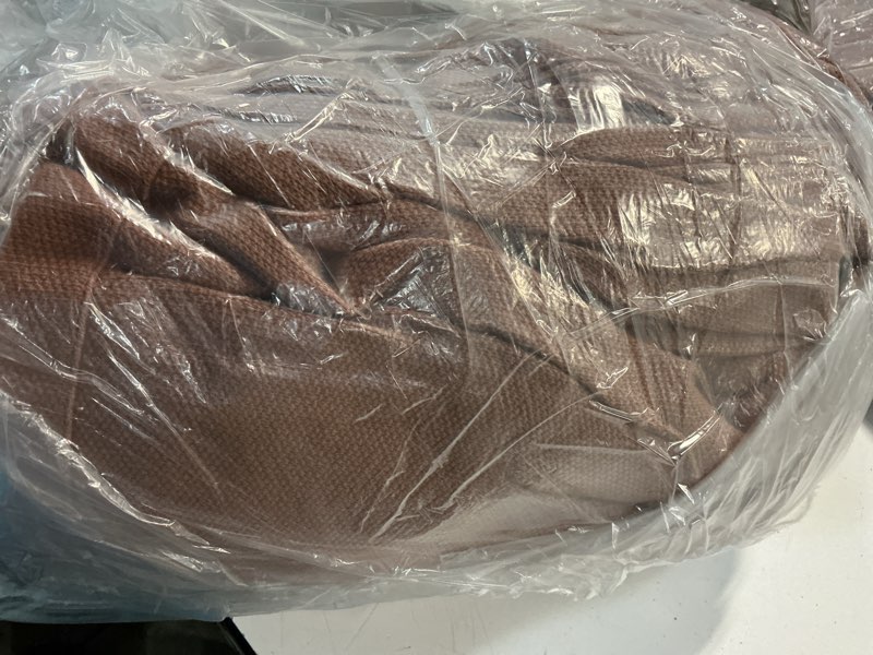 Condition photo showing Good Condition for luxury organic cotton bed blanket, full/queen, rust