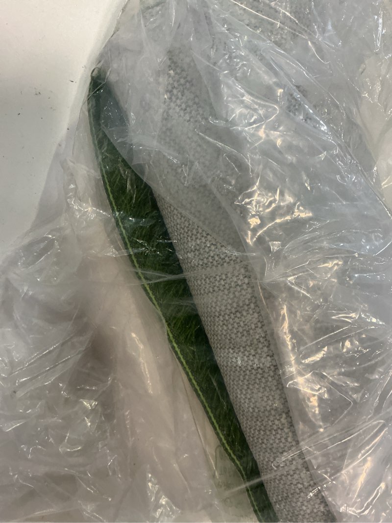 Condition photo showing Good Condition for artificial grass table runners-13 x 96 inches faux grass table runner for golf themed party,synthetic turf table runner for wedding party, birthday, banquet, baby shower, home decor xl:13 x 96 inches
