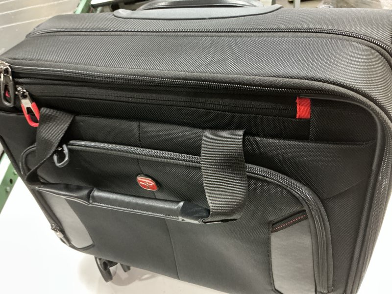 Condition photo showing As Is for star cloud Rigid Frame Roling Laptop Bag on Wheels, Rolling Briefcase with USB & Type-C Charging Port,Water Resistant Rolling Computer Bag for 17.3 Inch Laptop, Work Travel and Business