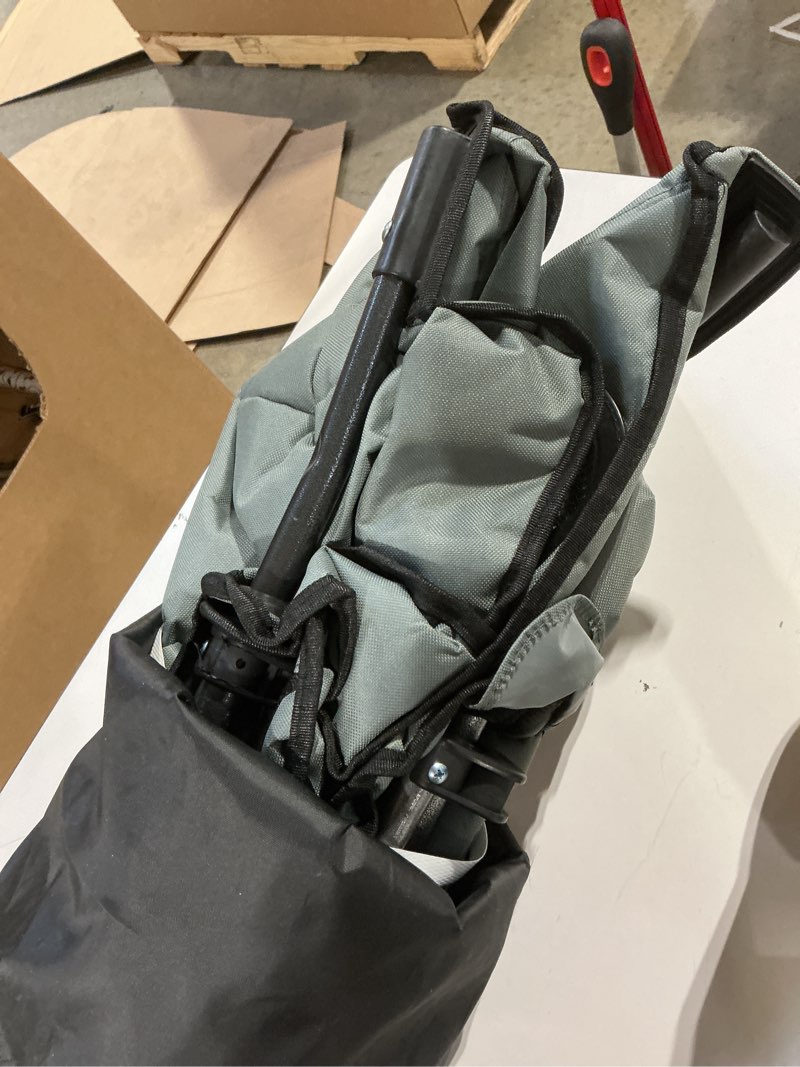 Condition photo showing Good Condition for kingcamp heavy duty oversized comfy folding outdoor portable lawn adults bag chair with cooler for outside camp, sports, picnic, stadium (2 pack grey)