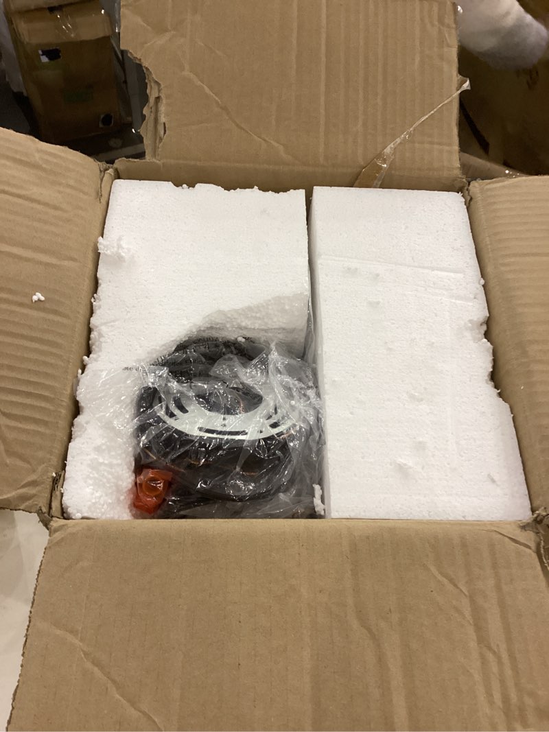 JYZ Vintage Dusk to Dawn Outdoor Hanging Lantern, 17 Inch Rustic Exterior Pendant Light Fixture with