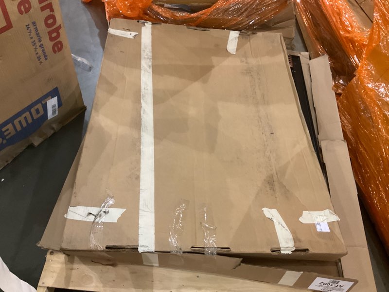 Condition photo showing As Is for Pleasant Hearth AT-1002 Ascot Fireplace Glass Door, Black, Large