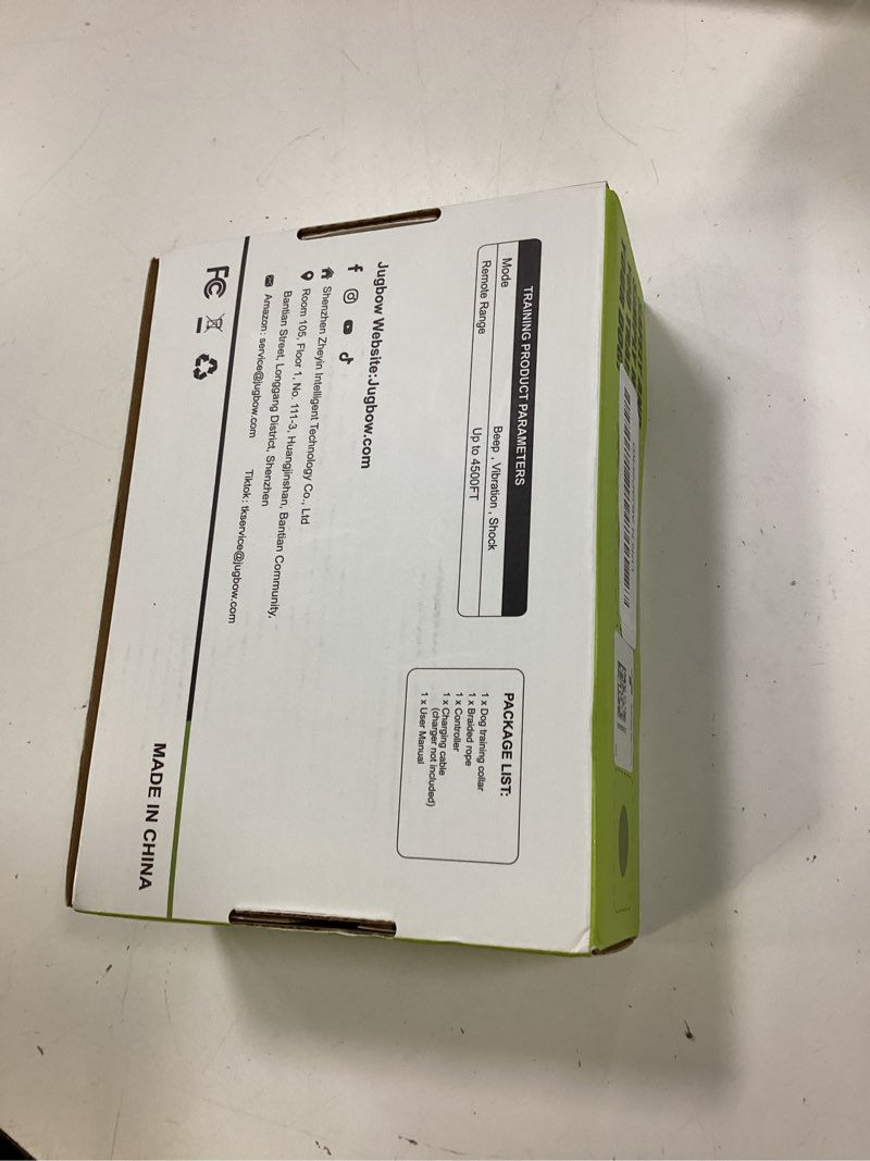 Condition photo showing New/Like New for Jugbow Dog Shock Collar - 4500FT Dog Training Collar with Remote, IPX8 Waterproof Electric Dog Collar with 4 Training Modes, Security Lock, Rechargeable eCollar for 10-120lbs Small Medium Large Dogs