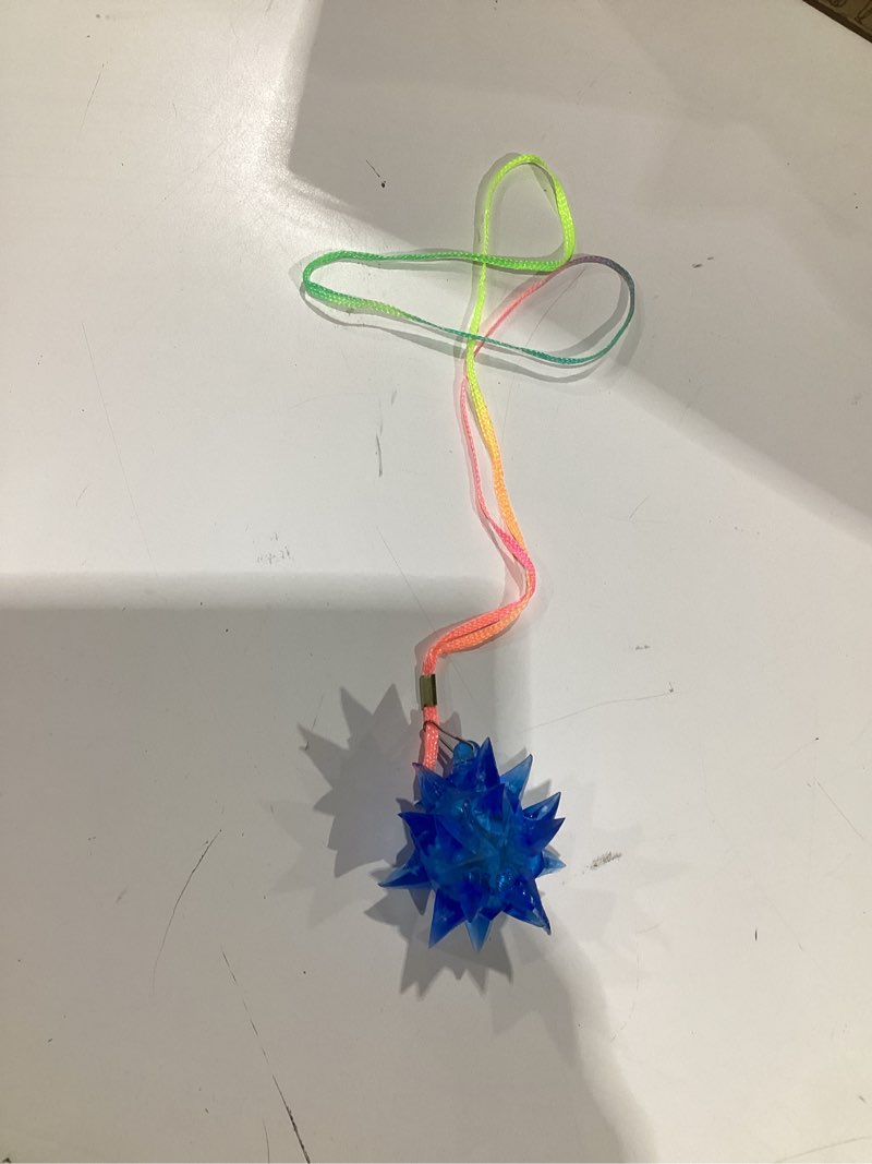 Condition photo showing Good Condition for 150 PCS Flashing Crystal Star Necklaces, Glow Necklaces Bulk Light up Party Favors, LED Glow in The Dark Supplies for Kids Adults Birthday Glow Party Rave Halloween Goodie Bags Filler