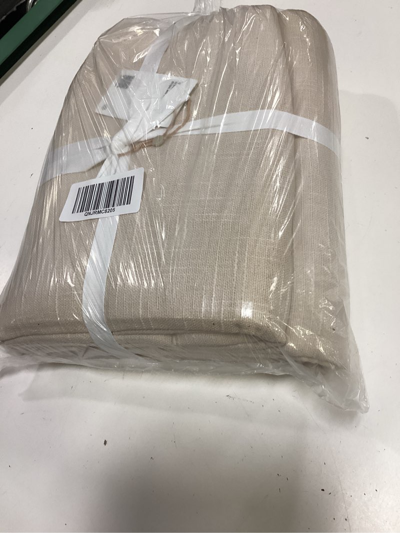 Condition photo showing Good Condition for quince cotton slub room darkening curtain - single panel, 48x108, natural
