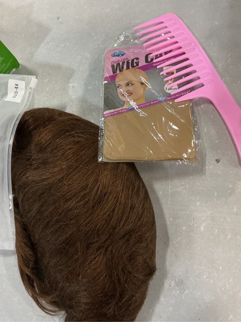 Condition photo showing As Is for pixie cut wig human hair for black women short brown pixie cut wigs human hair glueless pixie wig short layered brazilian virgin human hair for daily use brown 6 inch