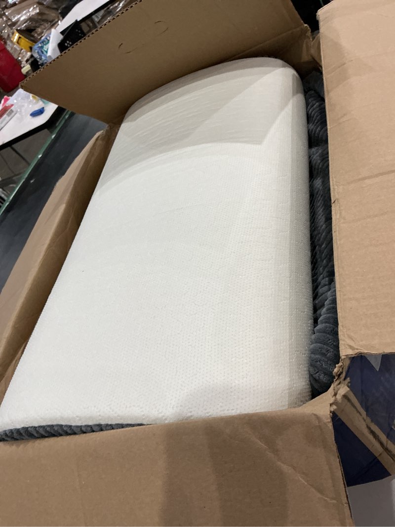 Condition photo showing As Is for dog car bed, non-slip backseat dog bed mat with plush flannel, pet travel cushion for car suv truck, machine washable dog seat protector (50" l×24.6" w) gray grey medium (50"l×24.6"w)