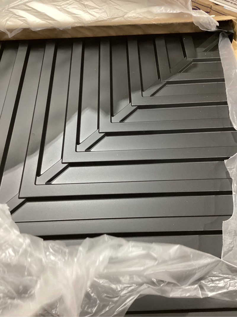 Condition photo showing Good Condition for art3d 12-pack drop ceiling tiles 2x2 ft, pvc 3d textured panels for interior wall decor living room bedroom office, 24x24 inch, black 24"x24" black 12