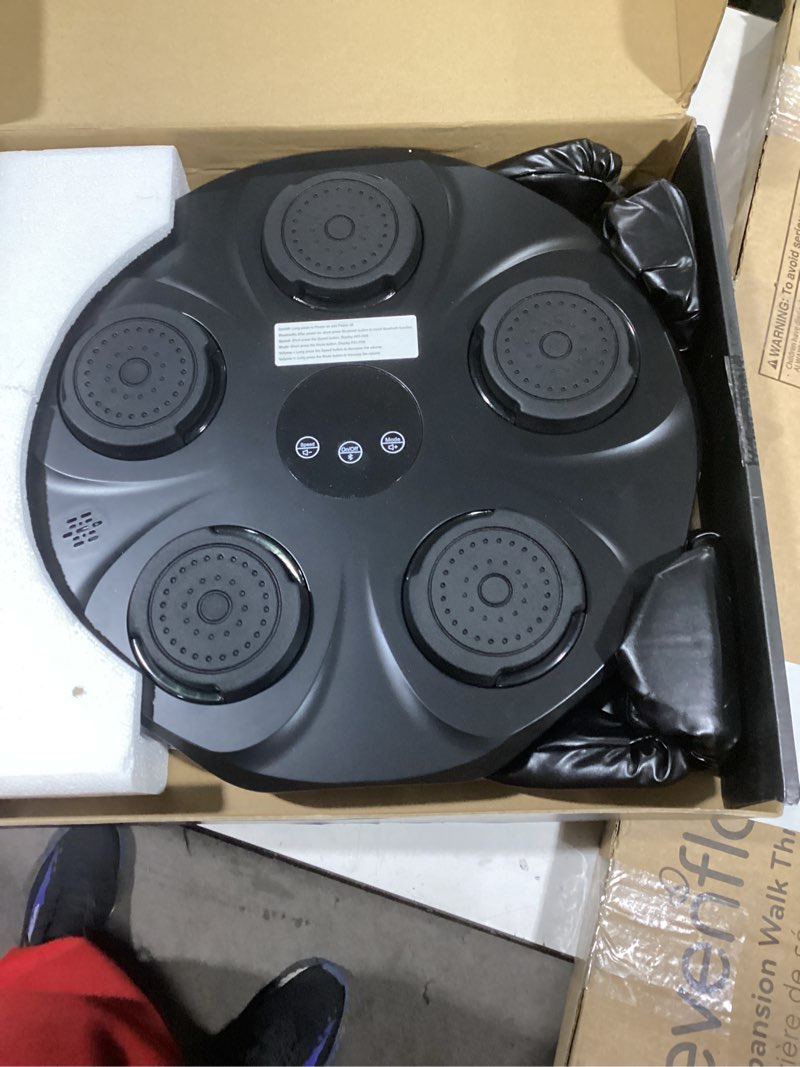 Condition photo showing Good Condition for Music Boxing Machine, Interactive Punching Trainer with Boxing Gloves, Large Size Wall Mounted Electronic Boxing Target for Adult Kids, 9 Modes & 9 Speeds