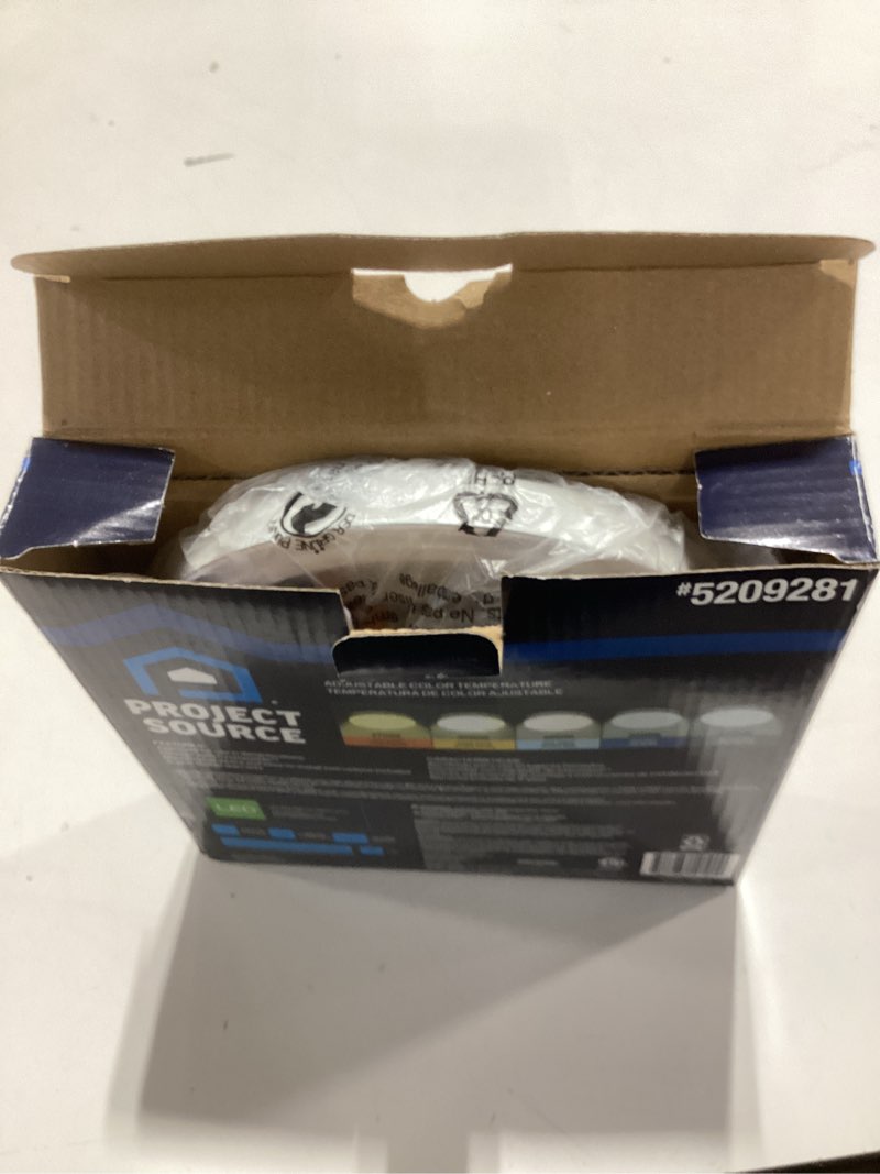 Condition photo showing Good Condition for project source 1-light matte white led flush mount light