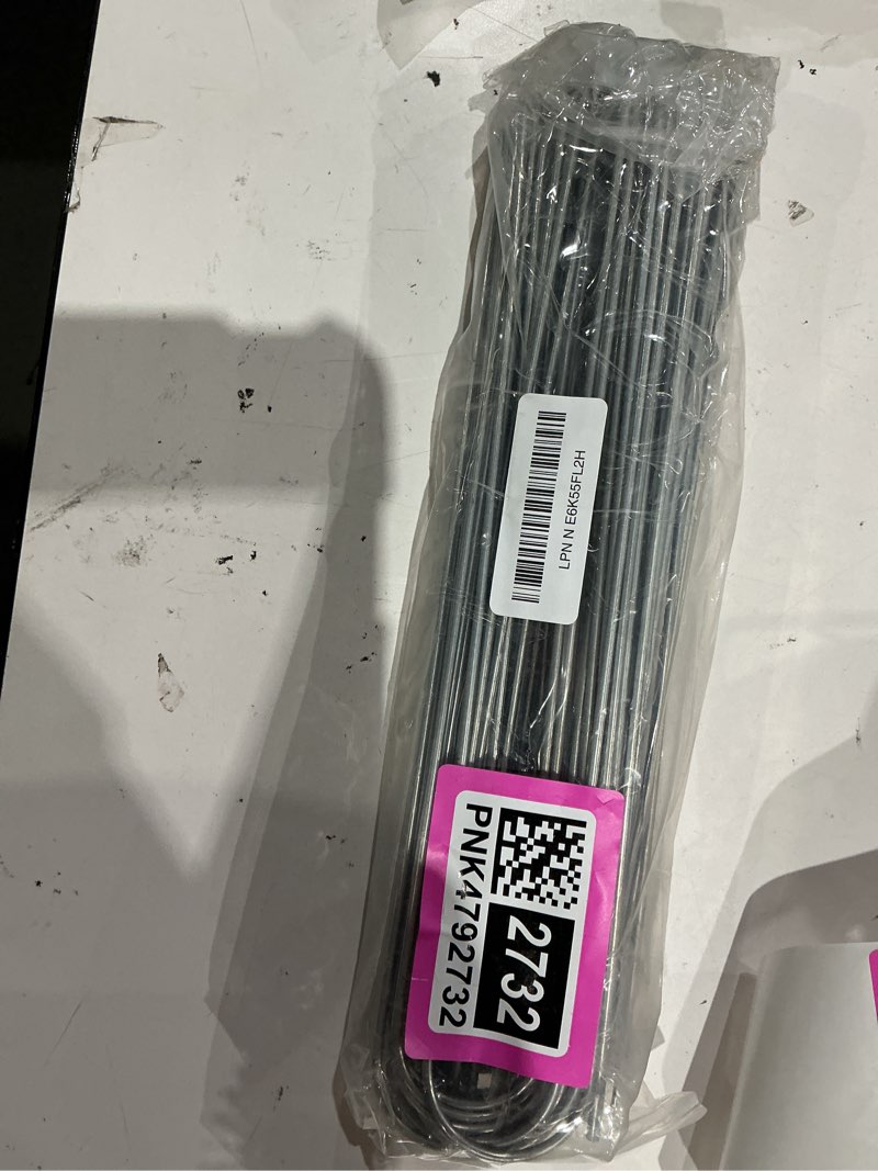 Condition photo showing New/Like New for aagut 12 inch garden stakes 50 pcs fence ground stake heavy duty yard landscape staples galvanized tent spikes 11 ga lawn pins for dog fencing, drip irrigation hose, weed barrier fabric, chicken wire 12" x 50 pcs